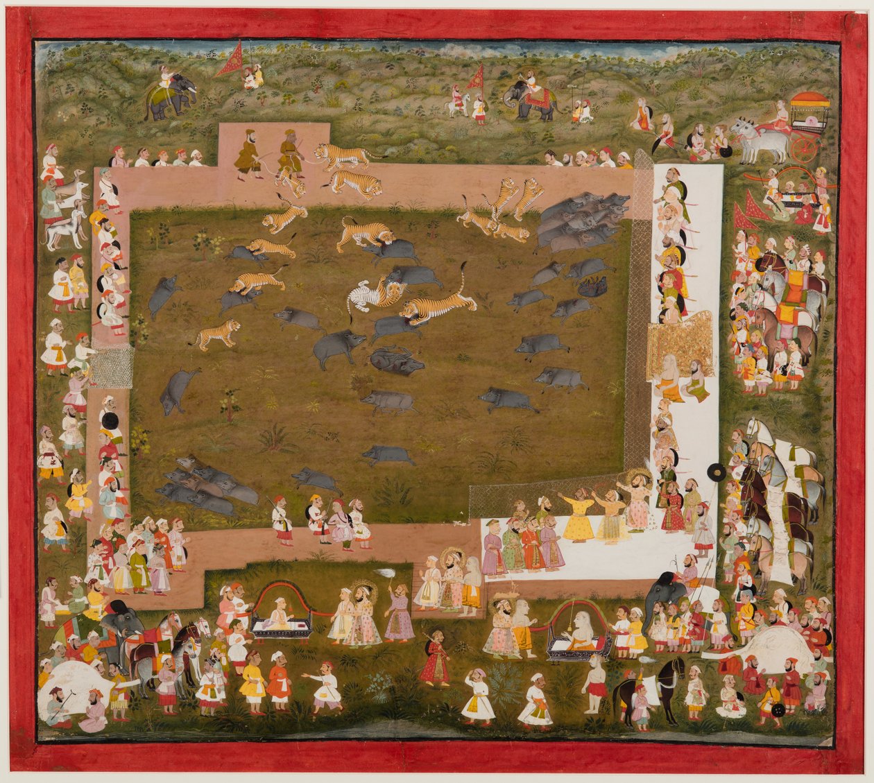 Maharaja Sangram Singh和他的法庭在c。 1720。 作者 不明