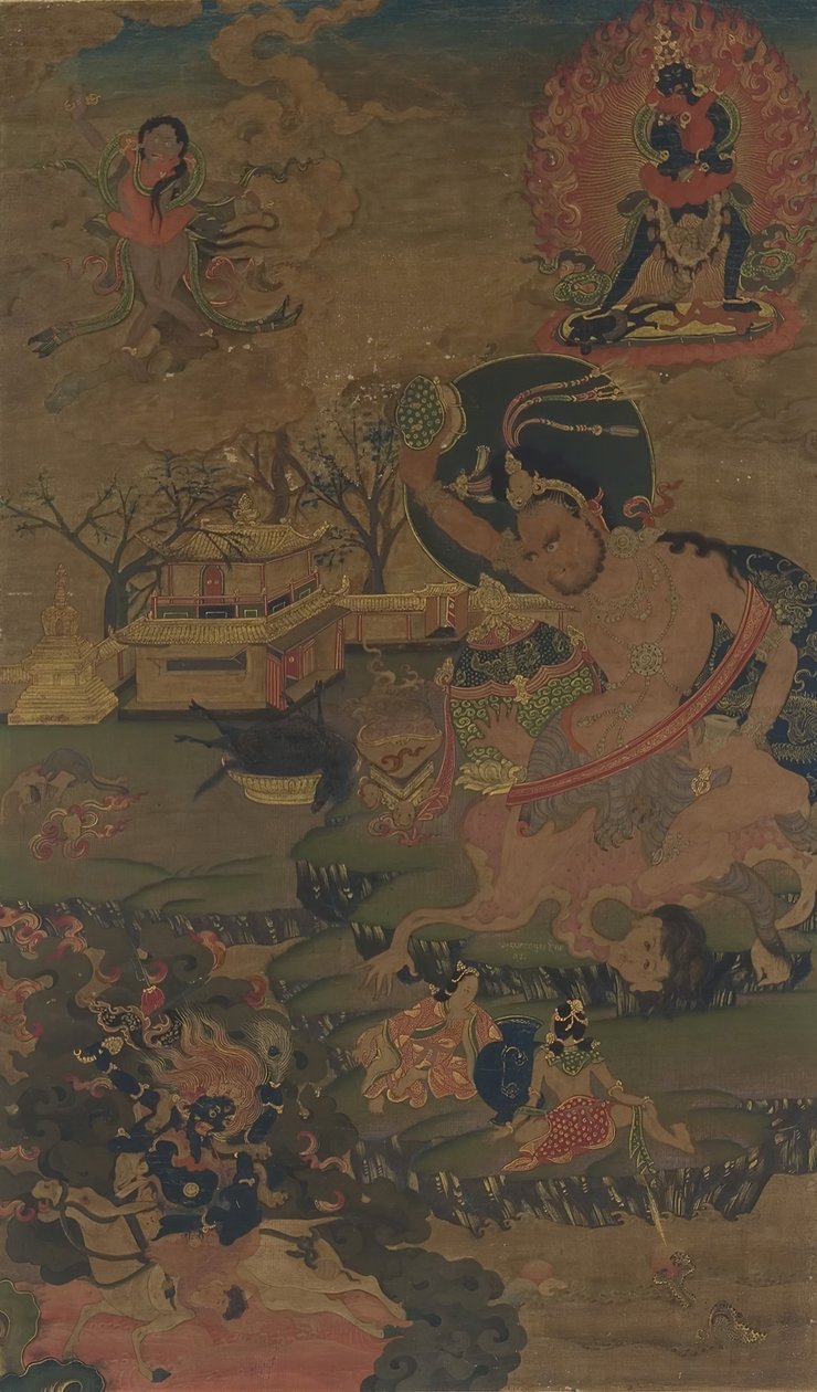 Mahasiddha Damarupa，18世纪。 作者 不明