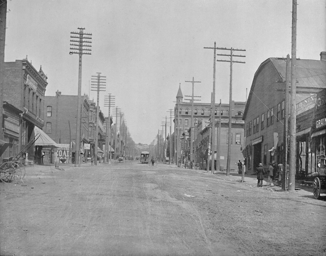 蒙大拿州比尤特市大街（Main Street），约建于1897年。 作者 不明
