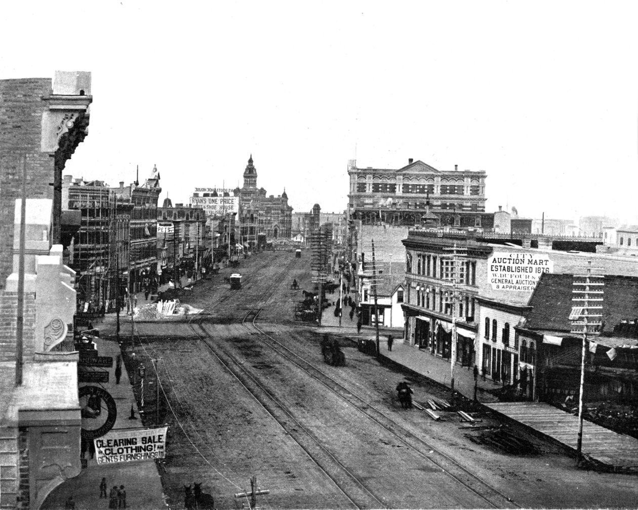加拿大马尼托巴省温尼伯大街（Main Street），约建于1900年。 作者 不明