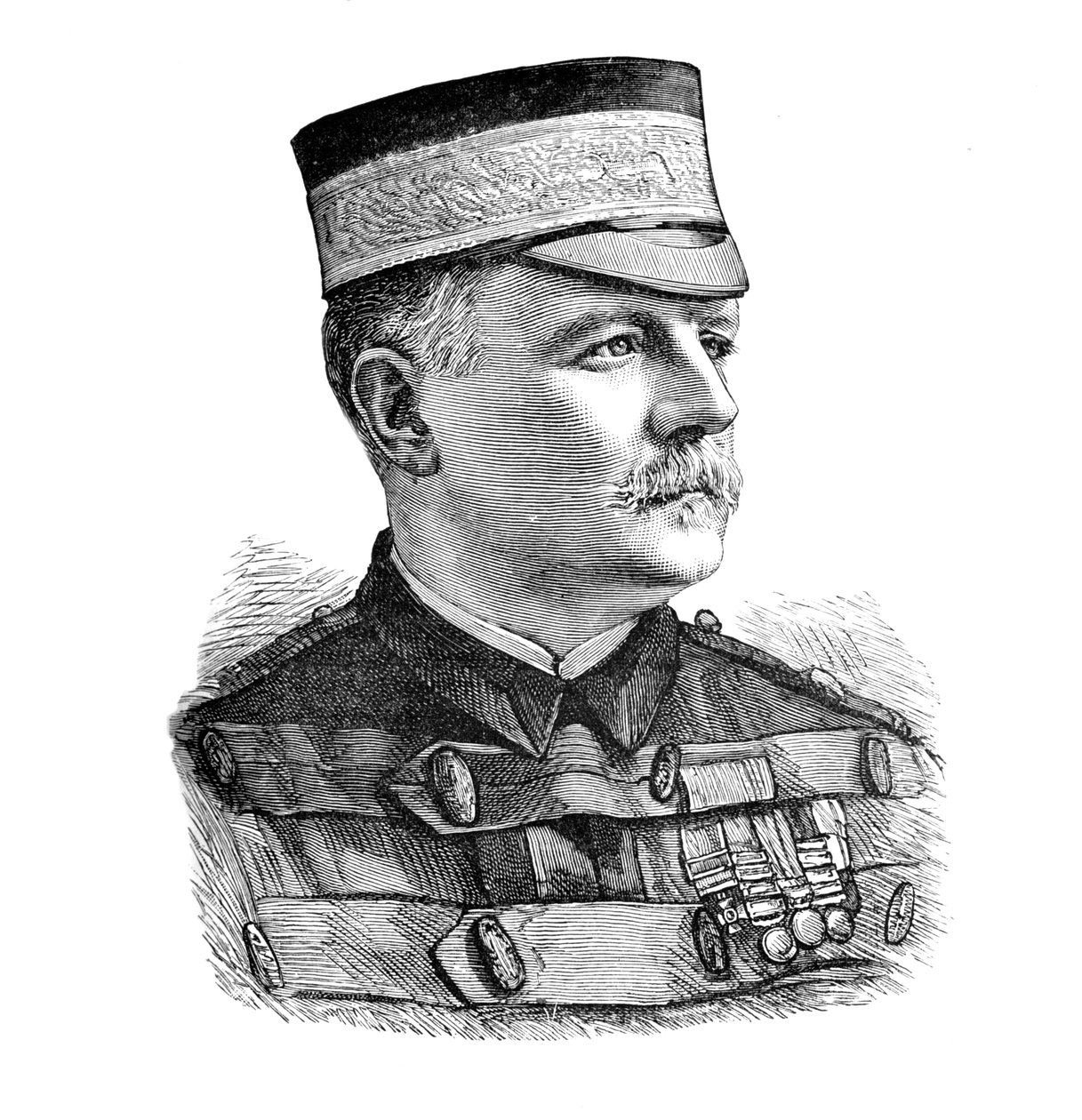 印度特遣队司令赫伯特·麦克弗森少将，c1882。 作者 不明