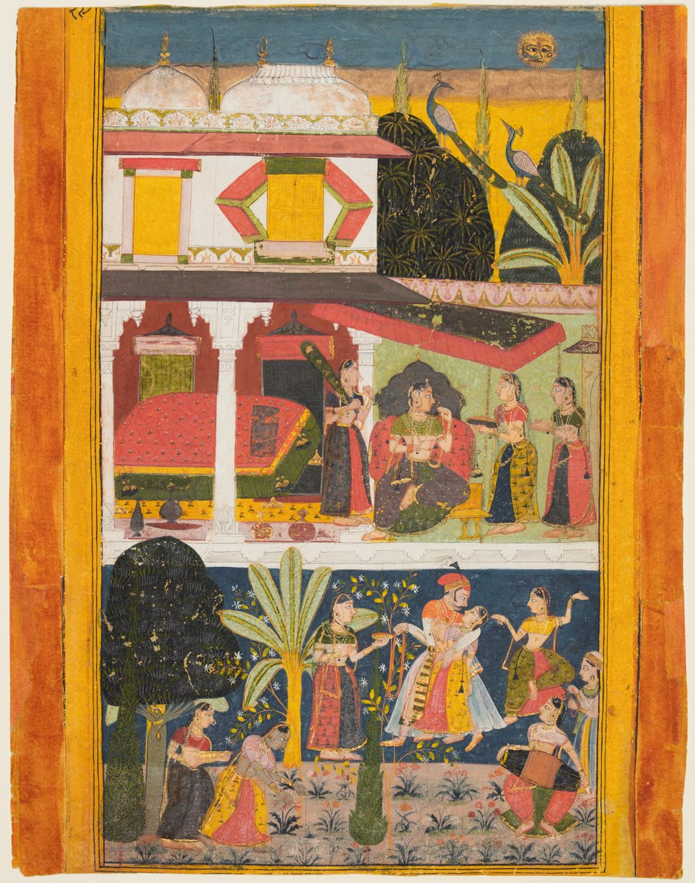 来自Ragamala系列的Malavi Ragini，c。 1695。 作者 不明