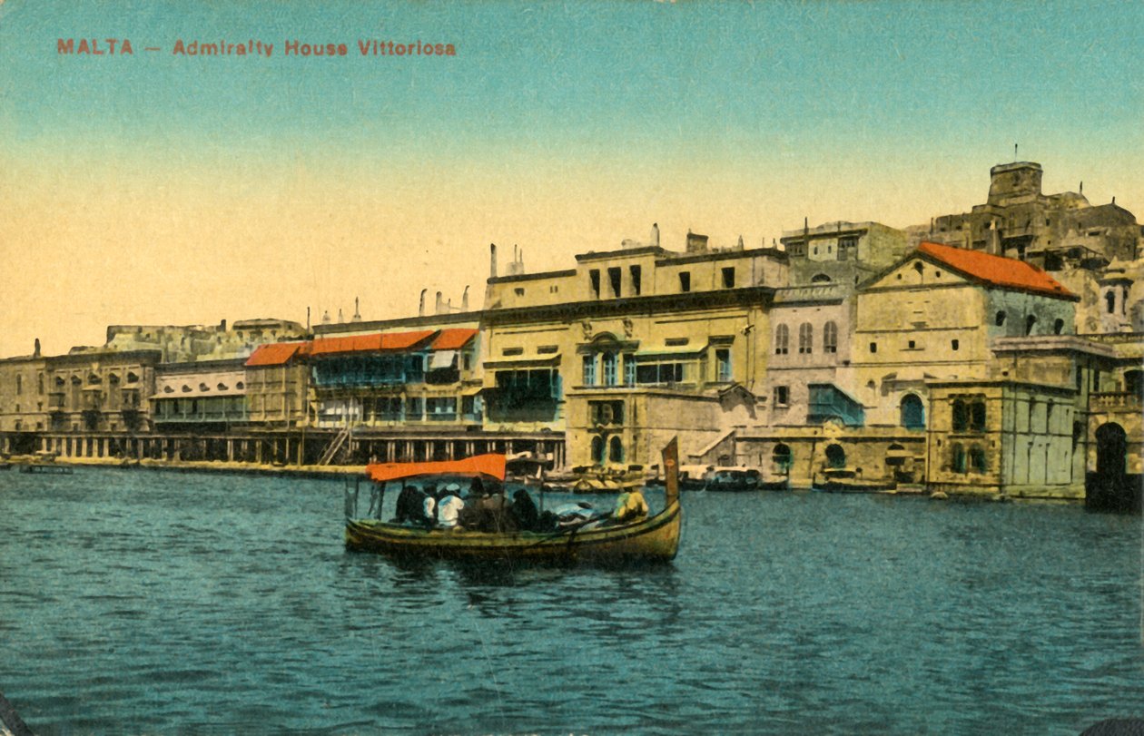 马耳他-维托里奥萨海军上将大厦，c1918-c1939。 作者 不明