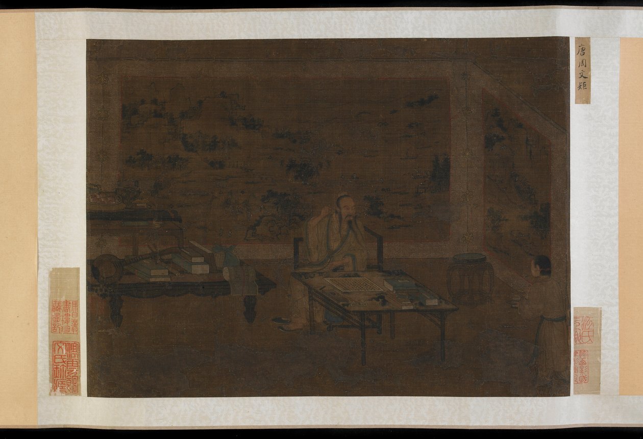 男子清洗耳朵，1368-1644年。 作者 不明