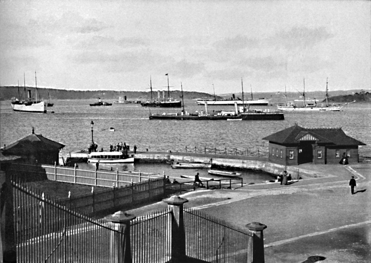 Man o War Stairs and Farm Cove，c1900年。 作者 不明