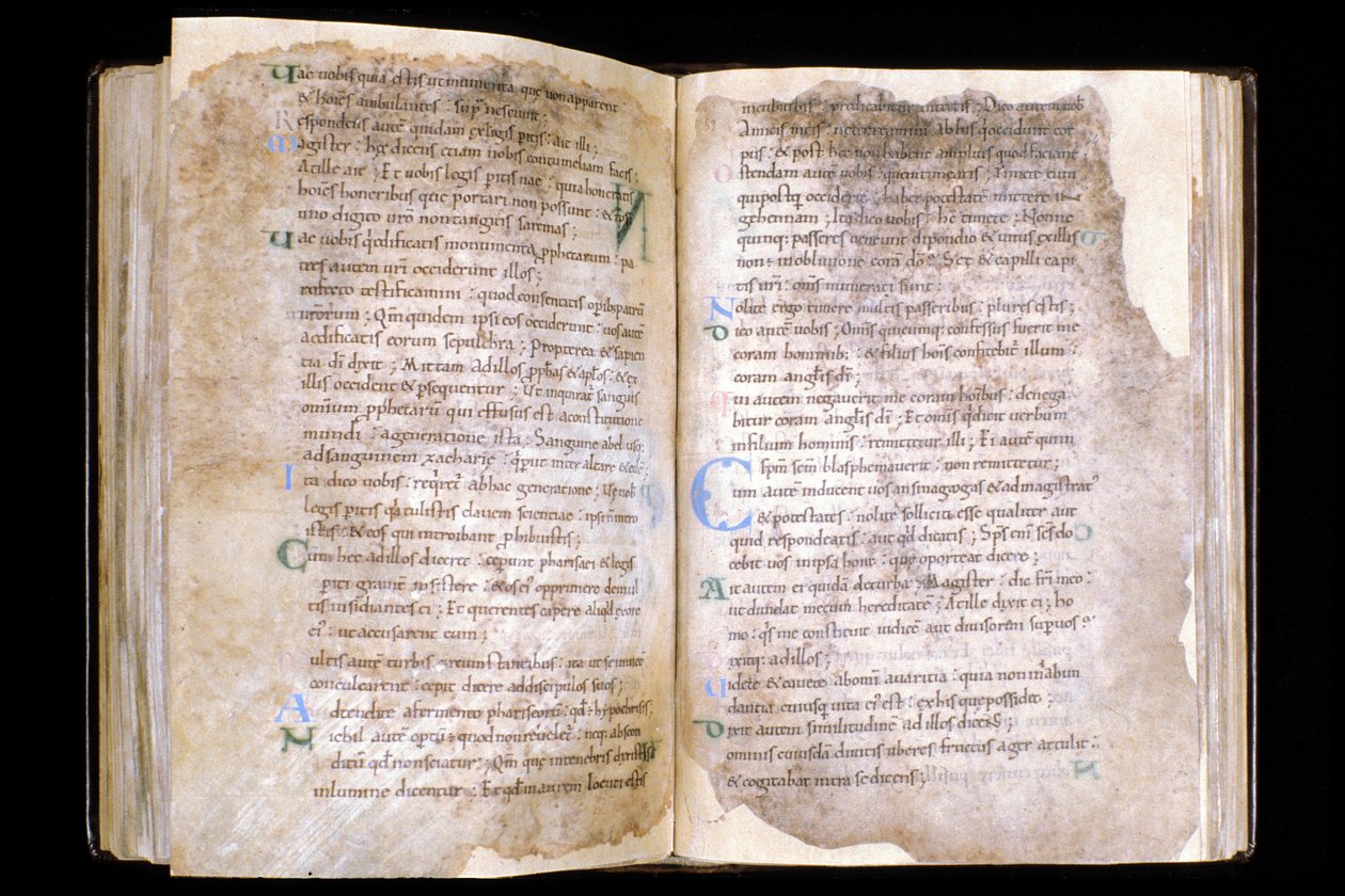 Manche N* 066, Ville de Mortain, Tresor de la collegiale Saint Evroult, Evangeliaire du 10eme s. 作者 不明