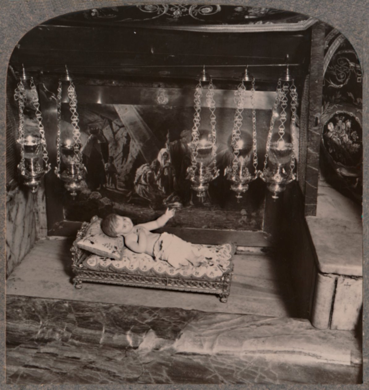 基督马槽，基督诞生教堂，伯利恒，c1900 作者 不明