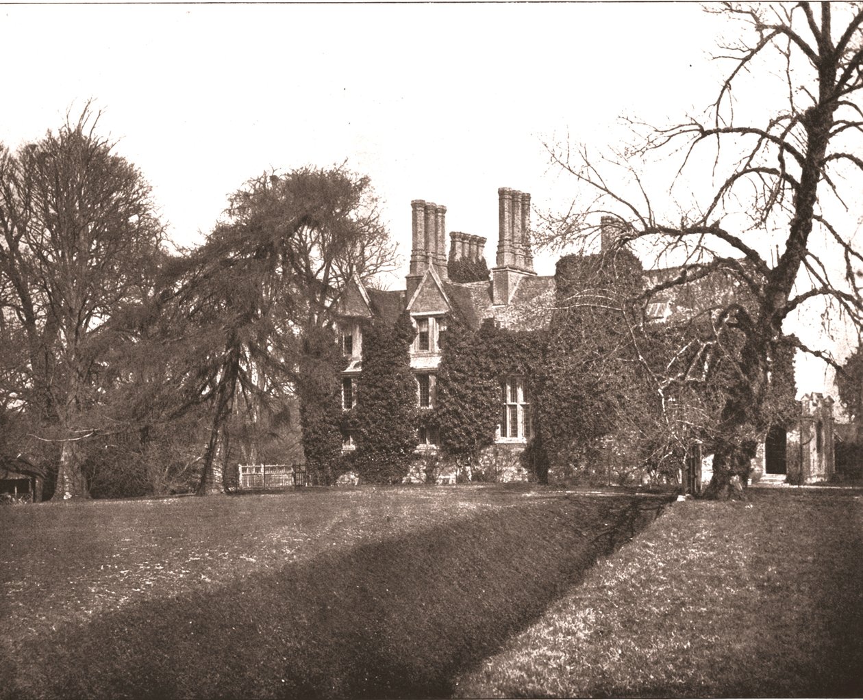 白金汉郡斯托克彭斯（Stoke Poges）庄园大厦，1894年。 作者 不明