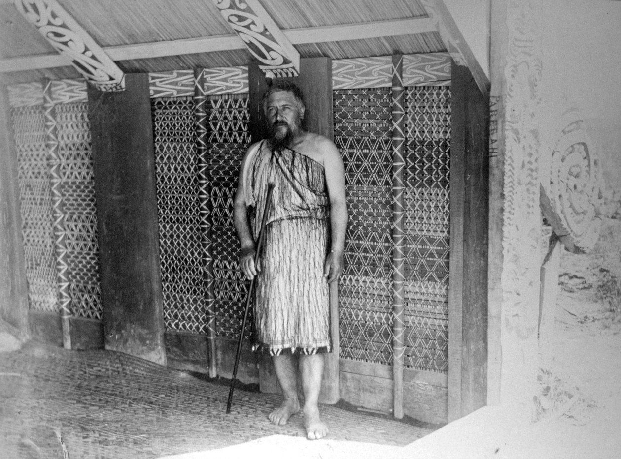 毛利人的公共小屋，新西兰，1899年 作者 不明