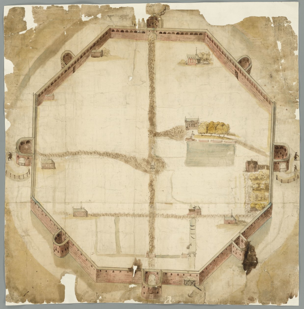  Map from 1530 showing the planned but never executed walls of The Hague, the Netherlands   1419840   zh       chinese Successfully Translated  Original: A Still Life Of Grapes, Peaches, Walnuts And A Wine Glass Translat: A Still Life Of Grapes, Peaches, W 作者 不明