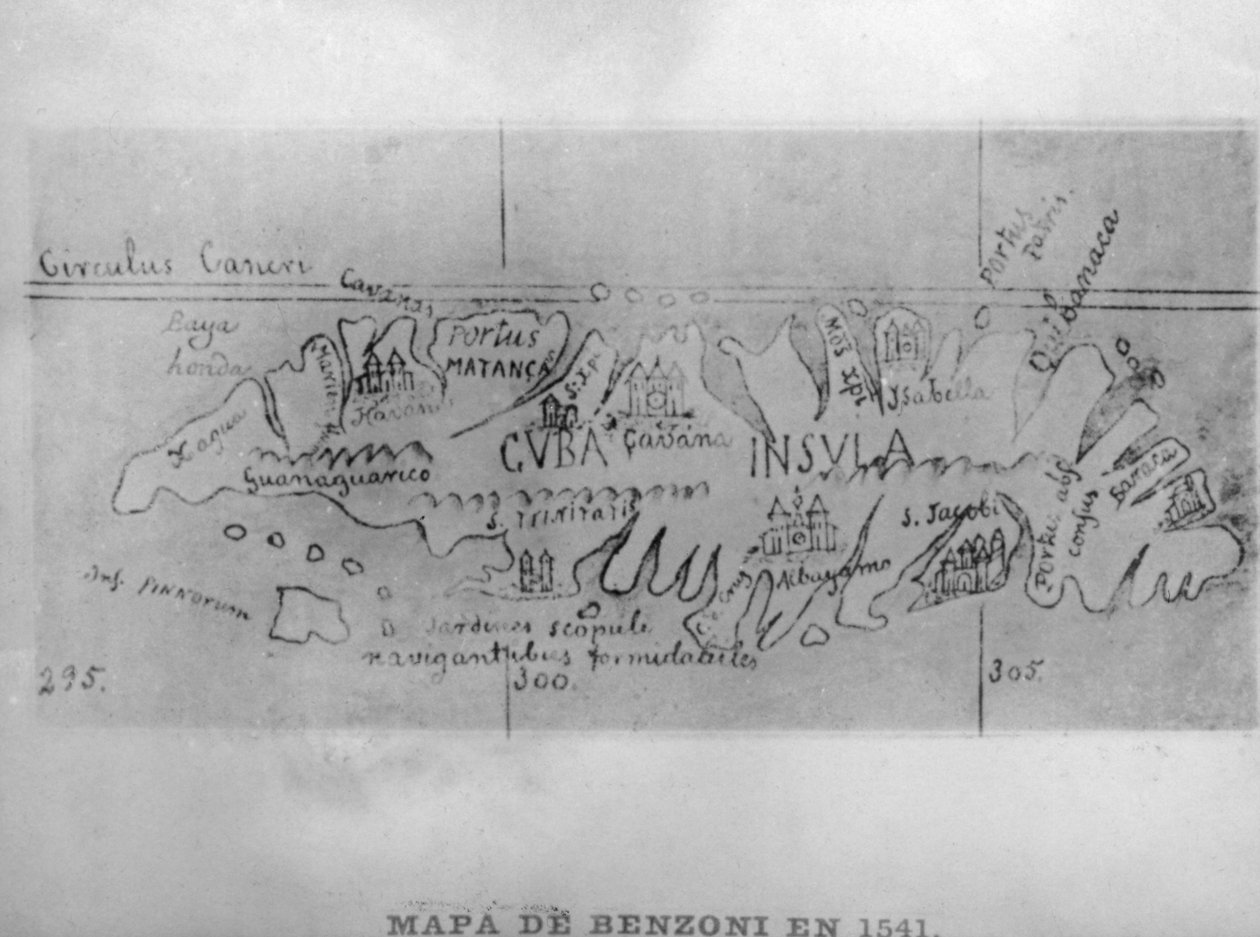 Benzoni，1541，1920年代地图 作者 不明