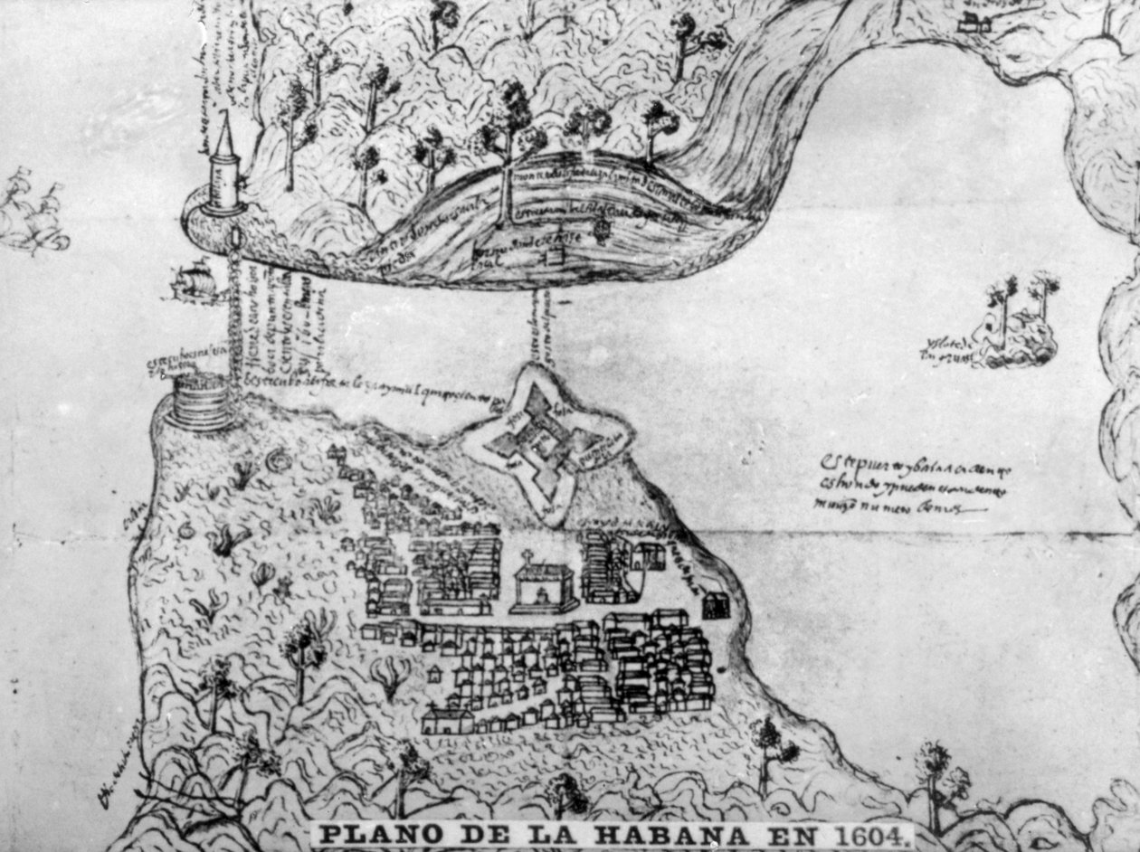 哈瓦那地图（1608年，1920年代） 作者 不明