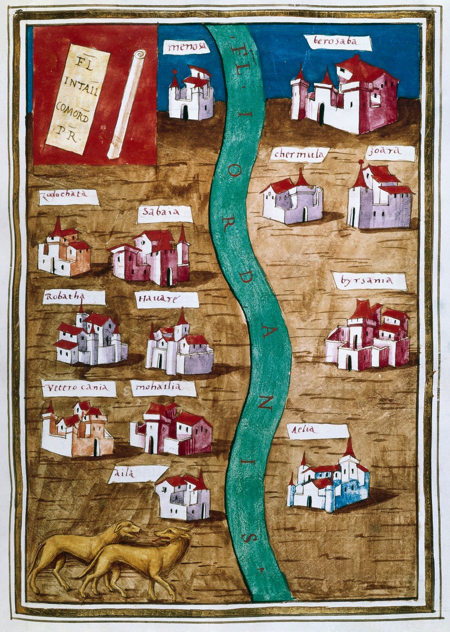 Map of Palestine (miniature) 作者 不明