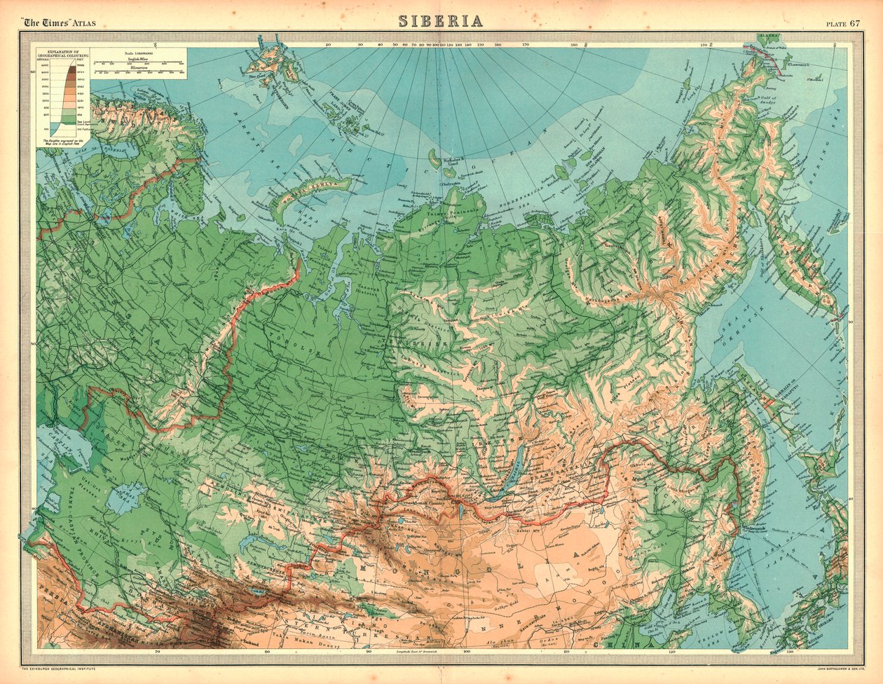 西伯利亚地图 作者 不明