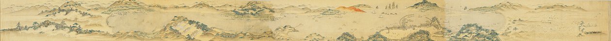 朝鲜时期釜山草梁外馆及其周边地区的地图......，19世纪。 作者 不明