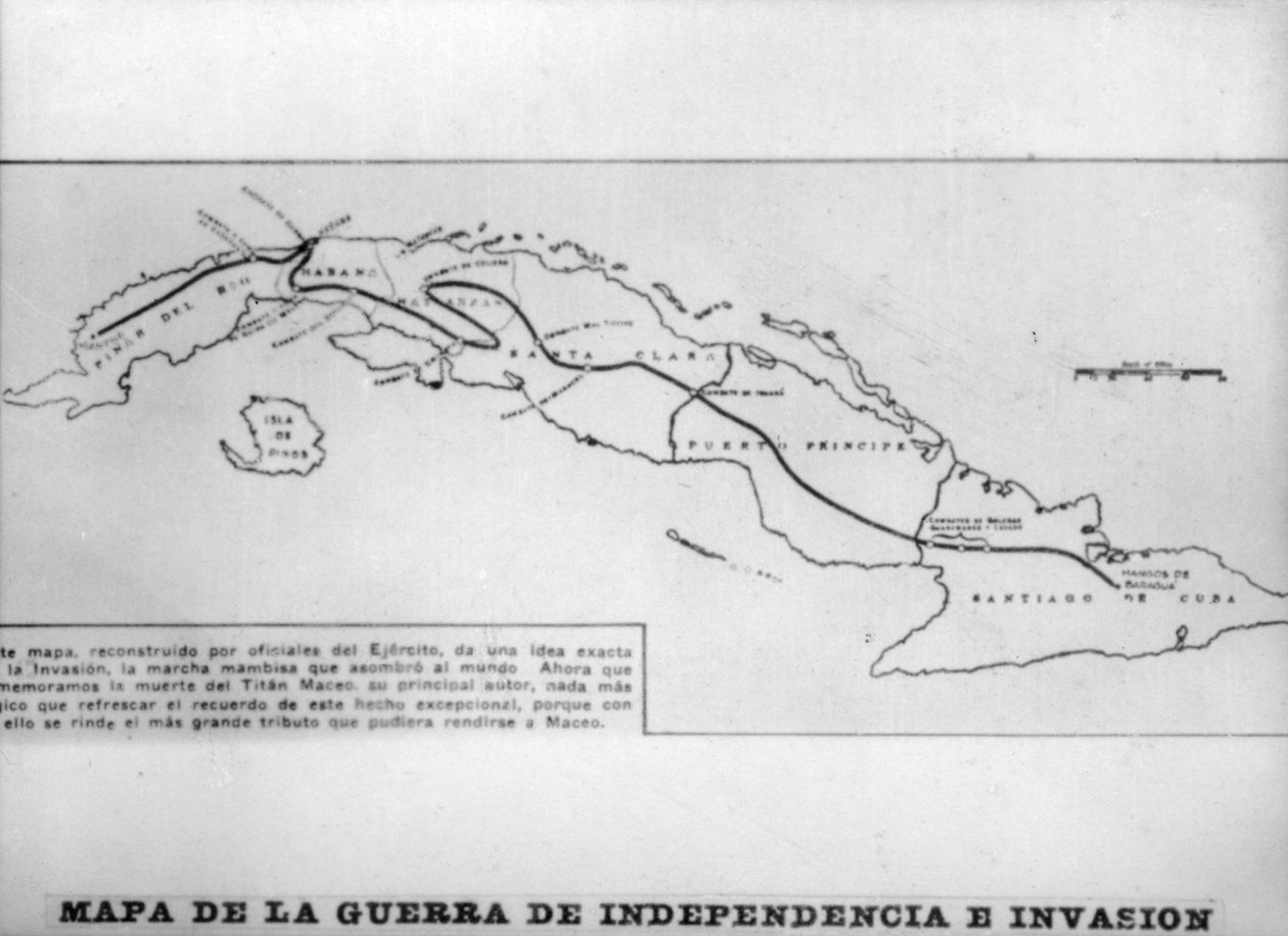 独立和入侵战争地图，1895年，1920年代 作者 不明