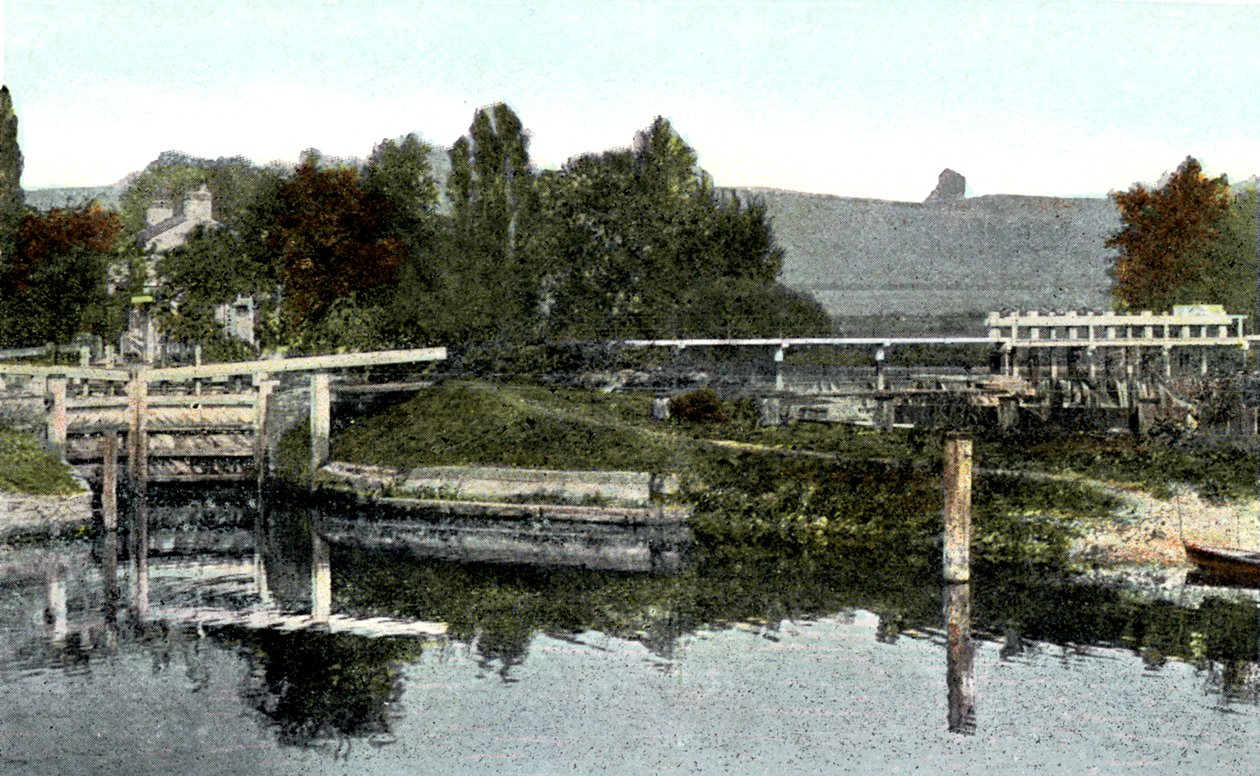 Mapledurham Lock，牛津郡，二十世纪 作者 不明