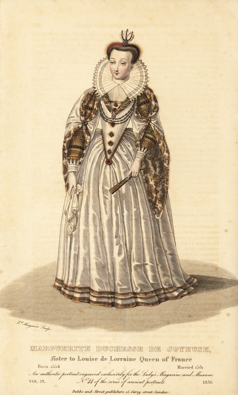 Marguerite，Joyeuse公爵夫人，Anne de Joyeuse的妻子，法国女王Louise de Lorraine的妹妹。 作者 不明