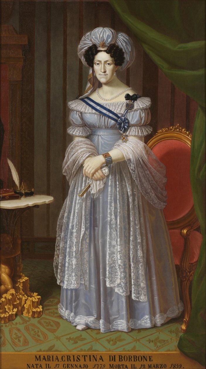 那不勒斯和西西里岛的玛丽亚·克里斯蒂娜（Maria Cristina）1779-1849，撒丁岛女王 作者 不明