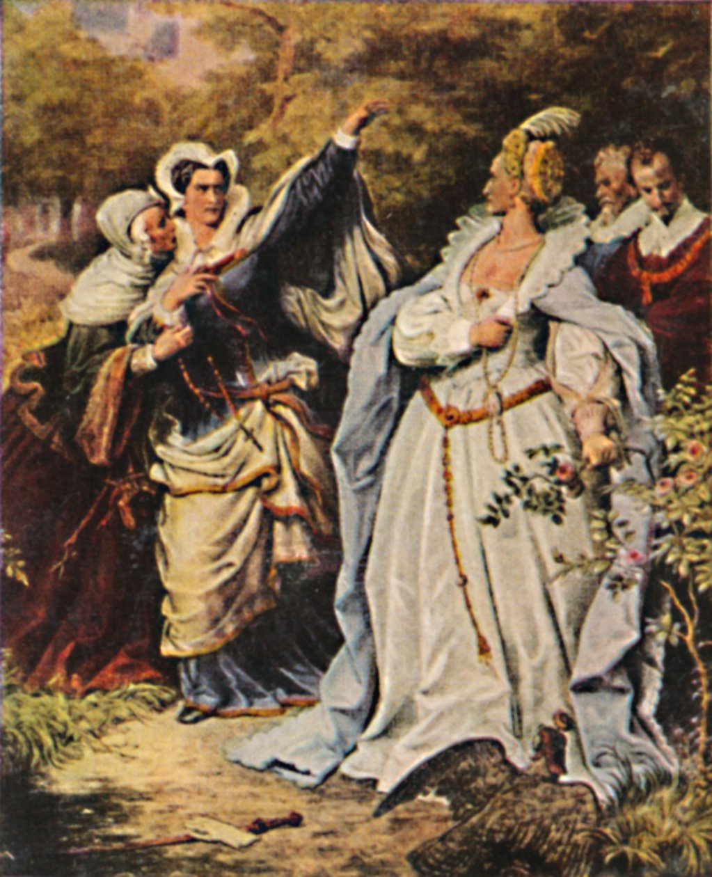 玛丽亚·斯图尔特（Maria Stuart）1542-1587和伊丽莎白（Elisabeth）诉Chr。英格兰1533-1603，1934年。 作者 不明