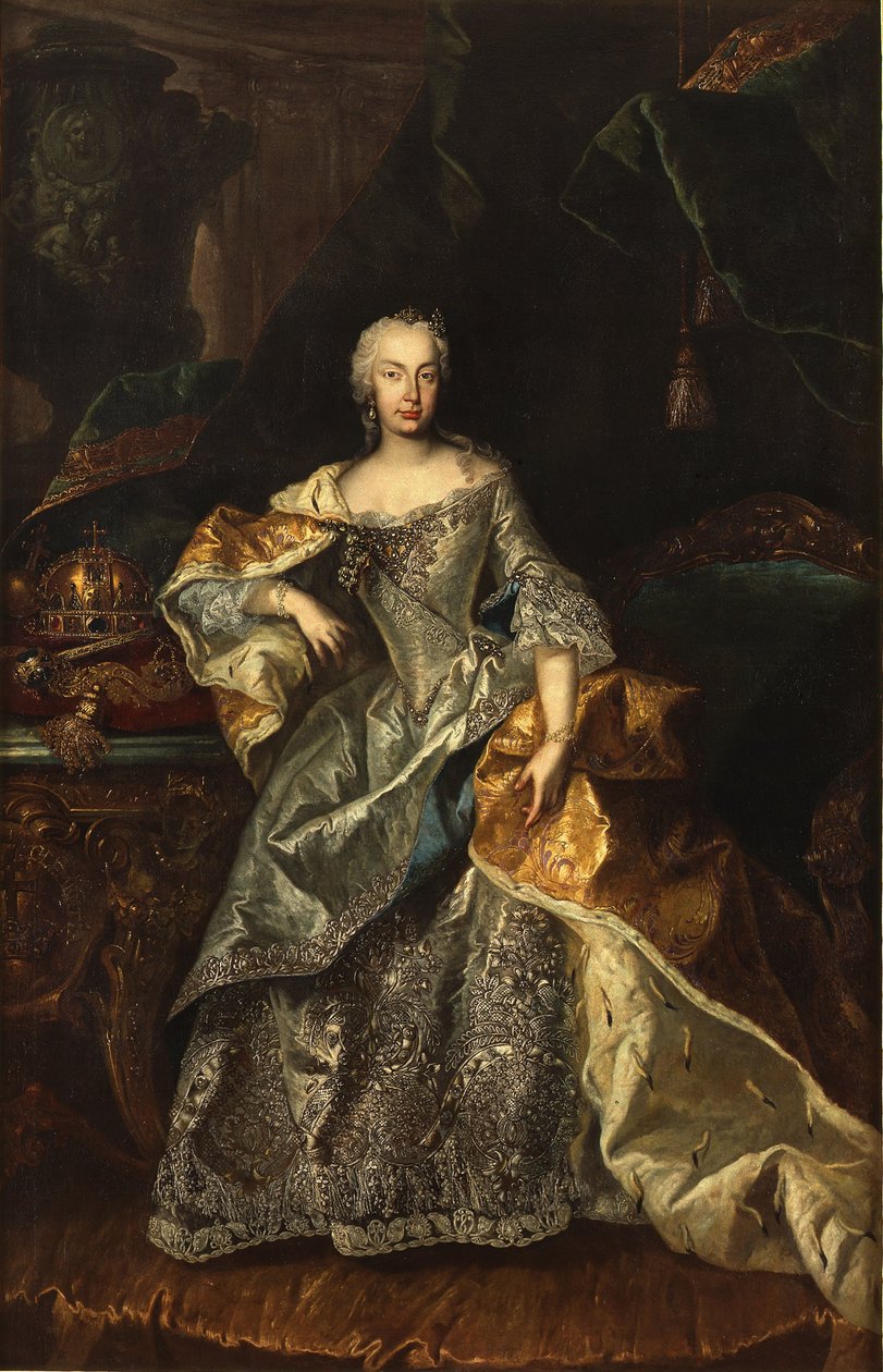 玛丽亚·特蕾莎（Maria Theresa），匈牙利女王（1740-1741）。 作者 不明