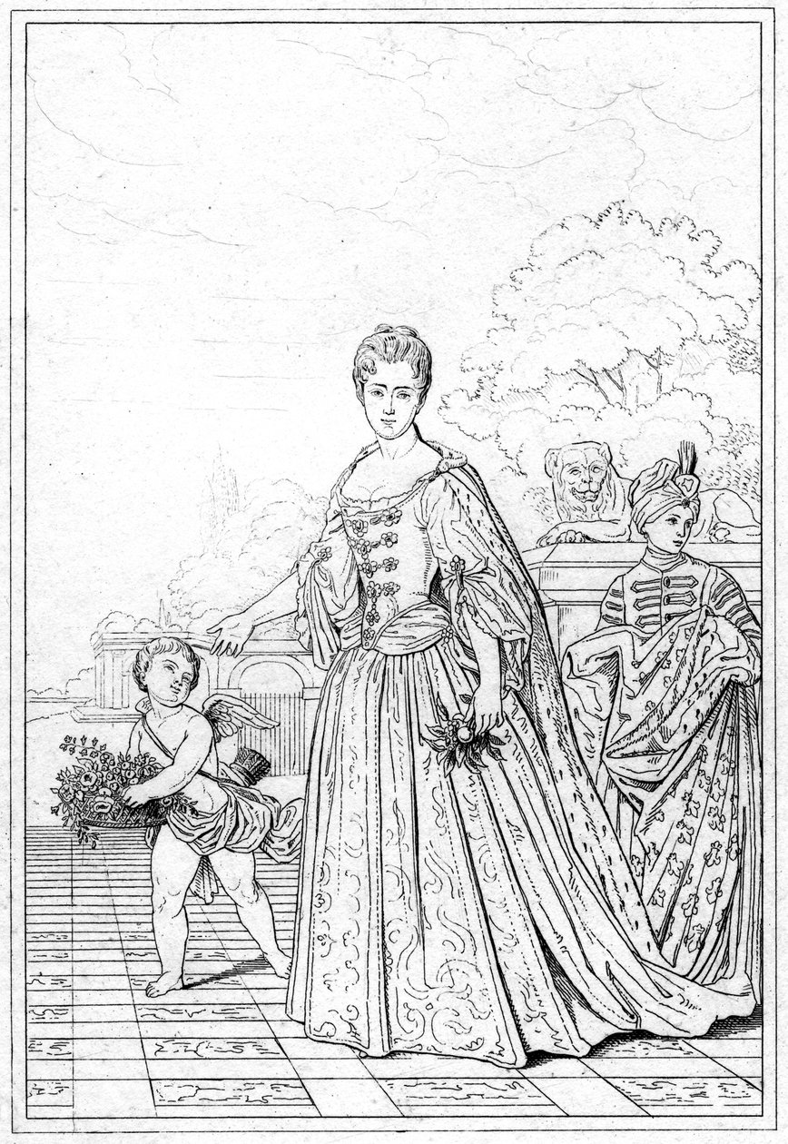 萨沃伊（Savoy）的玛丽·阿德莱德（Marie Adelaide），勃艮第公爵夫人，17世纪 作者 不明