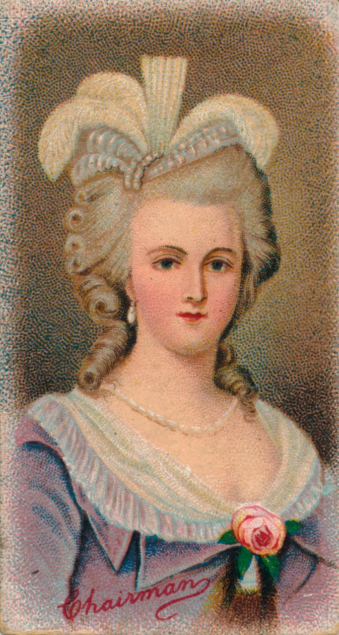 玛丽·安托瓦内特（Marie Antoinette）1755-1793，法国女王，1912年 作者 不明