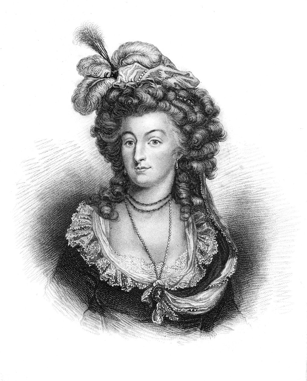 玛丽·安托瓦内特（Marie Antoinette），法国路易十六皇后，1843年 作者 不明