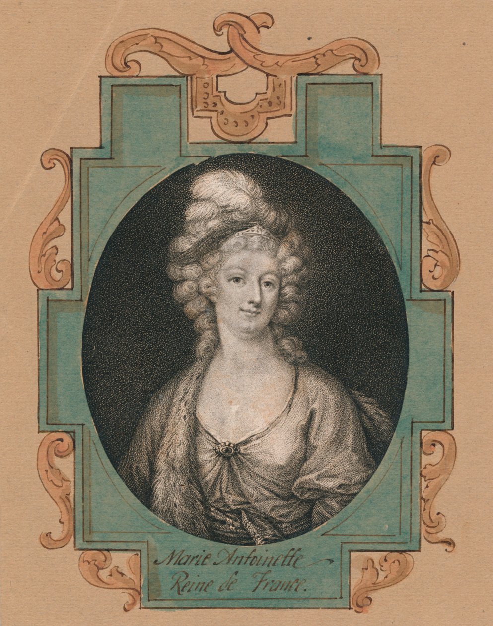 玛丽·安托瓦内特（Marie Antoinette），法国女王，十九世纪。 作者 不明
