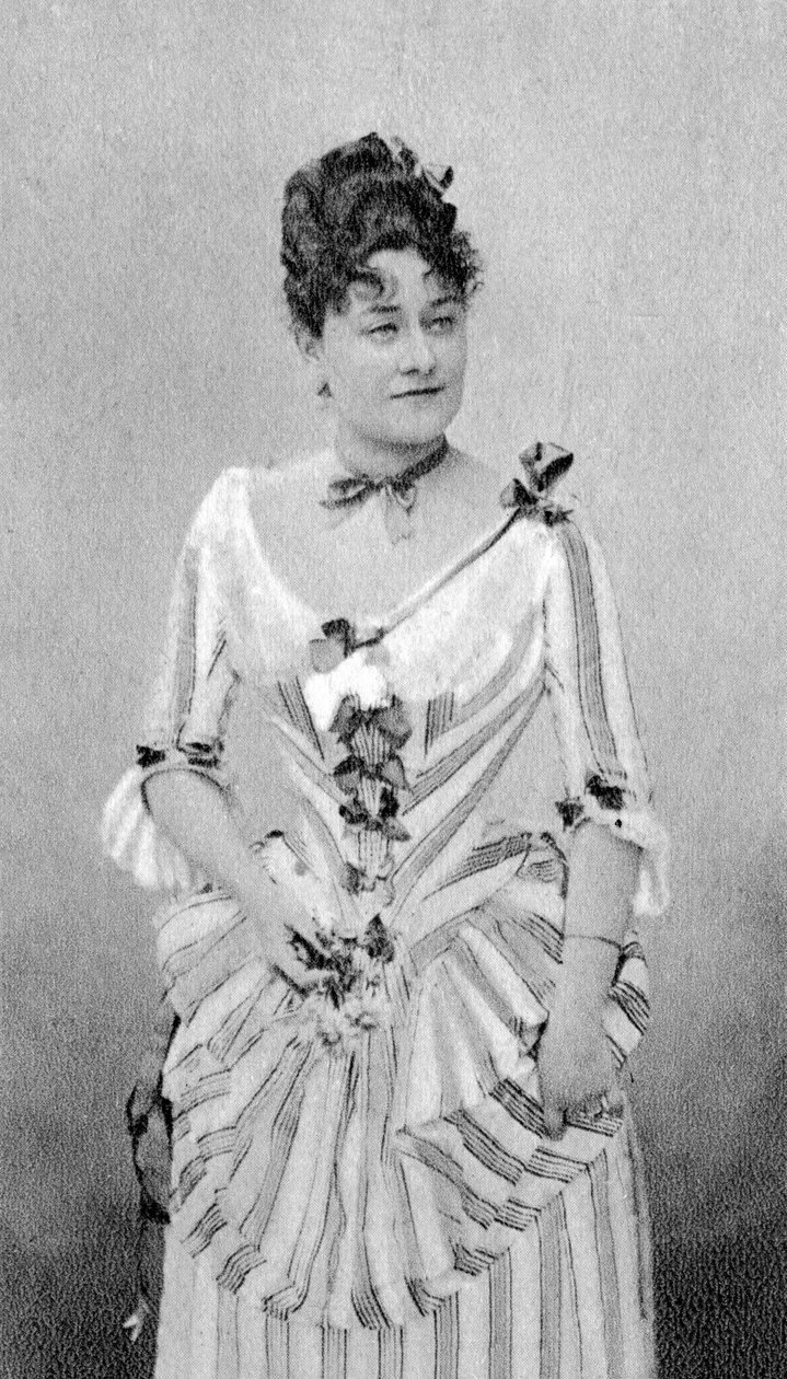 玛丽·格里西耶·蒙巴松（Marie Grisier Montbazon），法国女高音和女演员，1877年 作者 不明