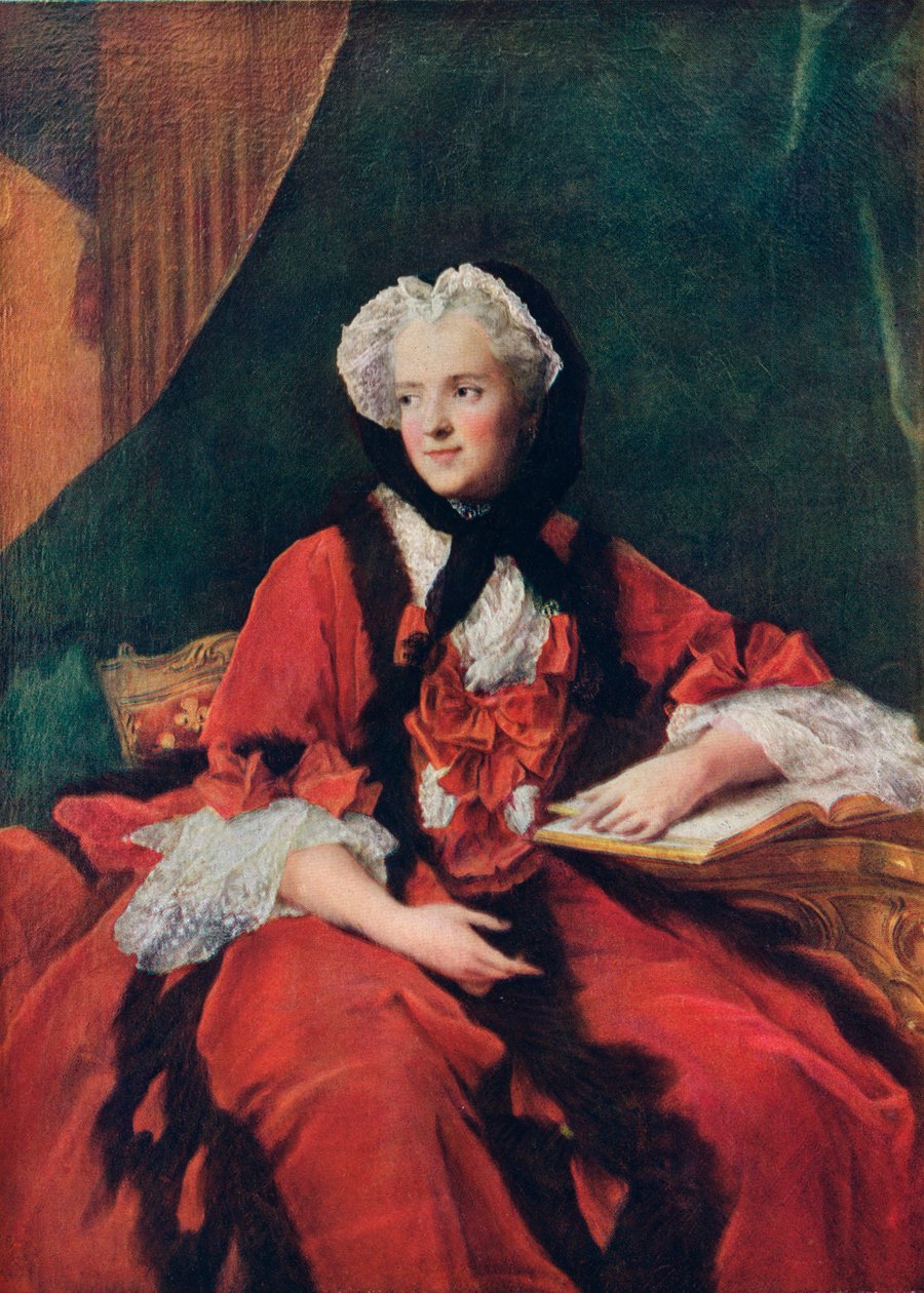 玛丽·莱辛斯卡（Marie Leczinska），1703-1768年，法国女王，1909年。 作者 不明