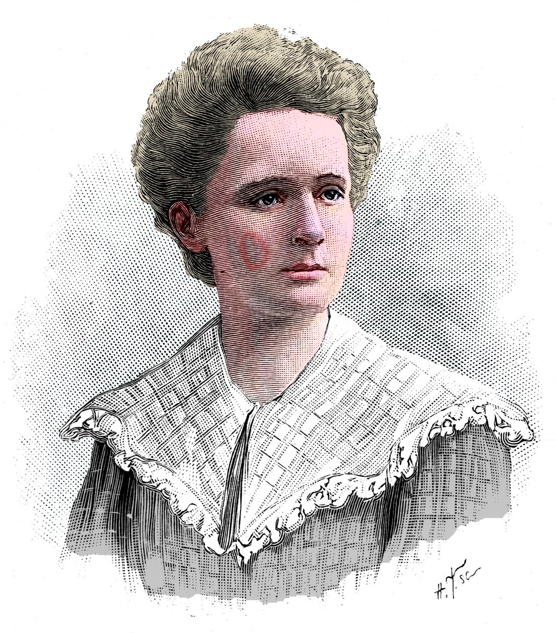 1904年出生于波兰的法国物理学家Marie Sklodowska Curie。 作者 不明