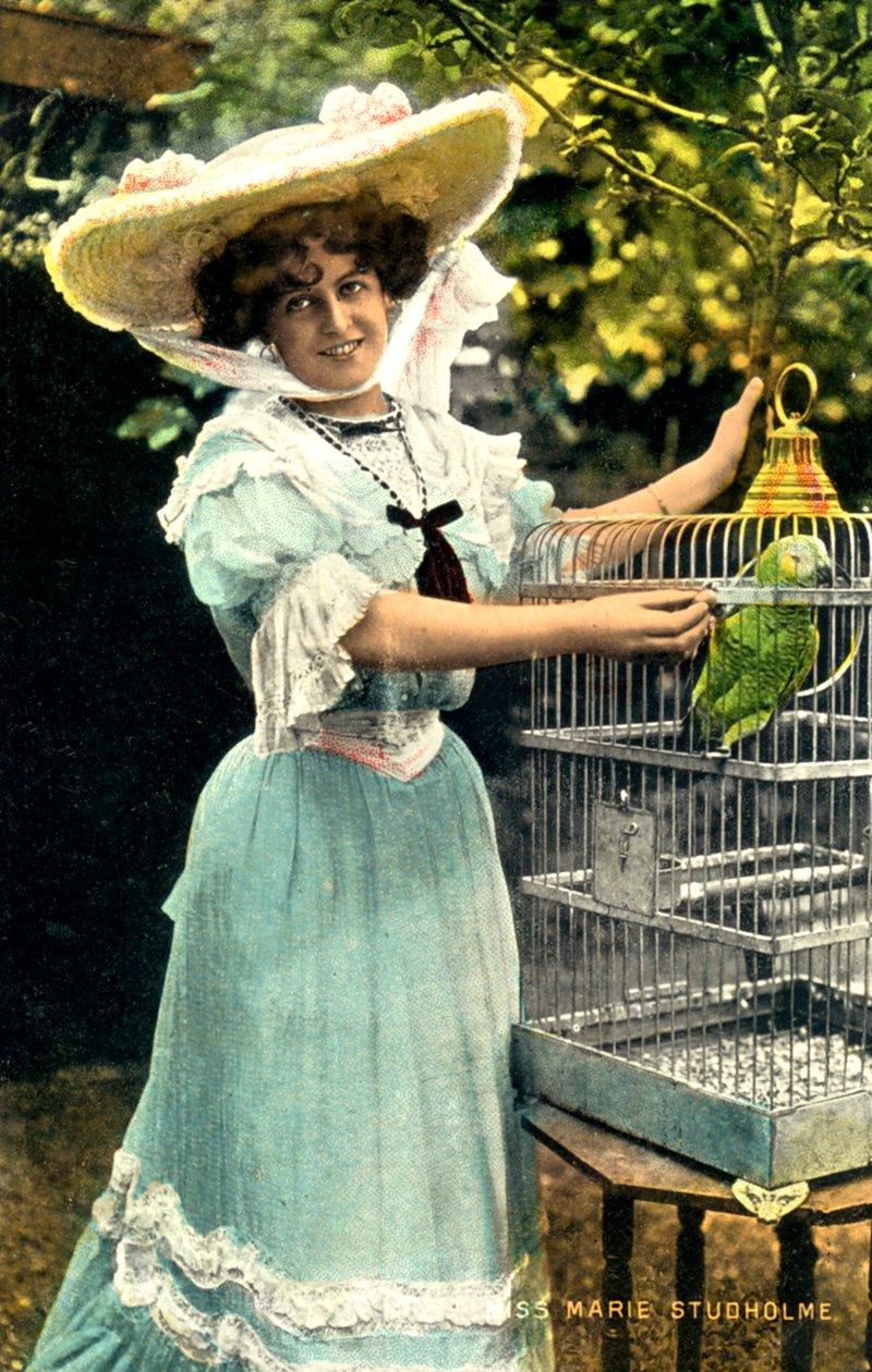 玛丽·斯图霍尔姆（Marie Studholme）1872-1930，英国女演员，1904年 作者 不明