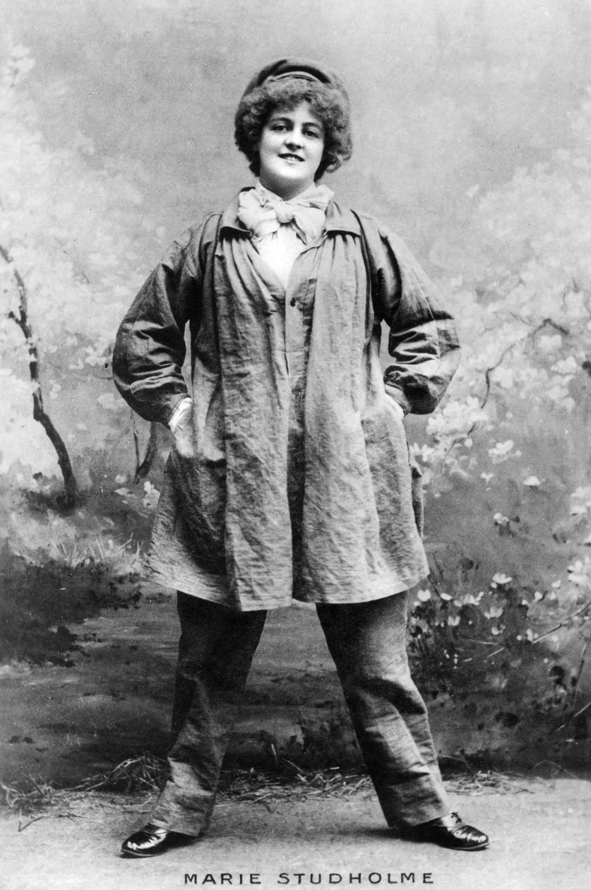 玛丽·斯图霍尔姆（Marie Studholme）1875-1930，英国女演员，1900年代 作者 不明