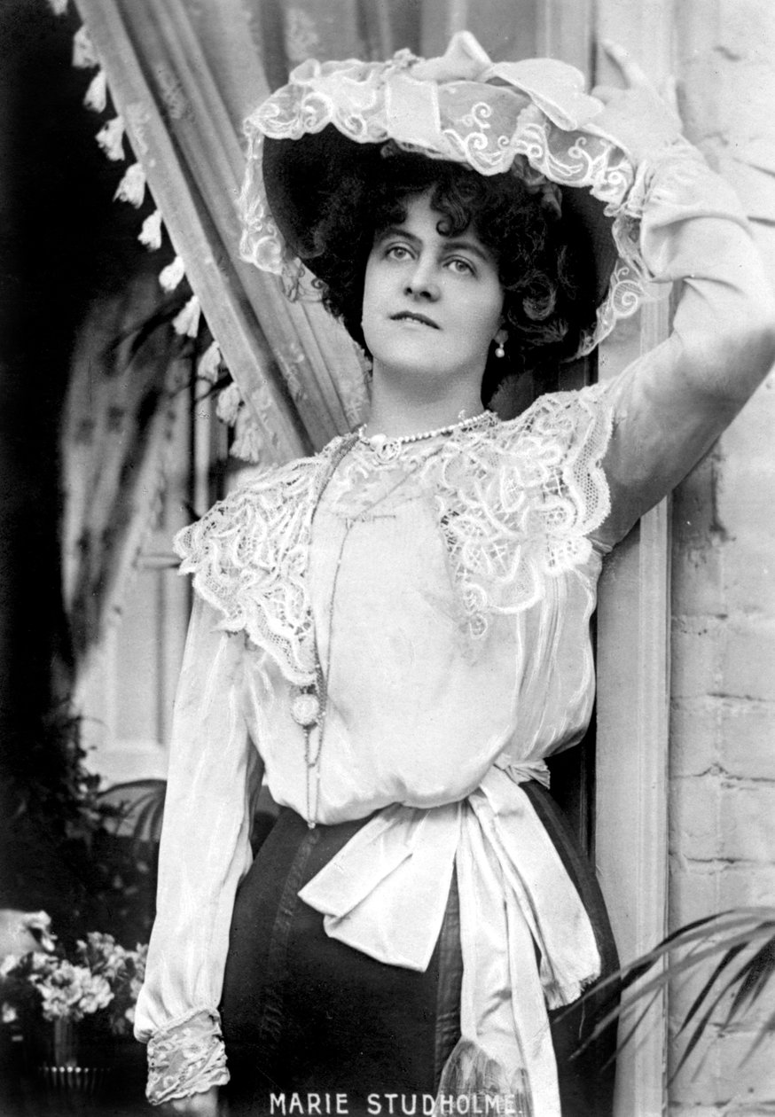玛丽·斯图霍尔姆（Marie Studholme）1875-1930，英国女演员，1900年代 作者 不明