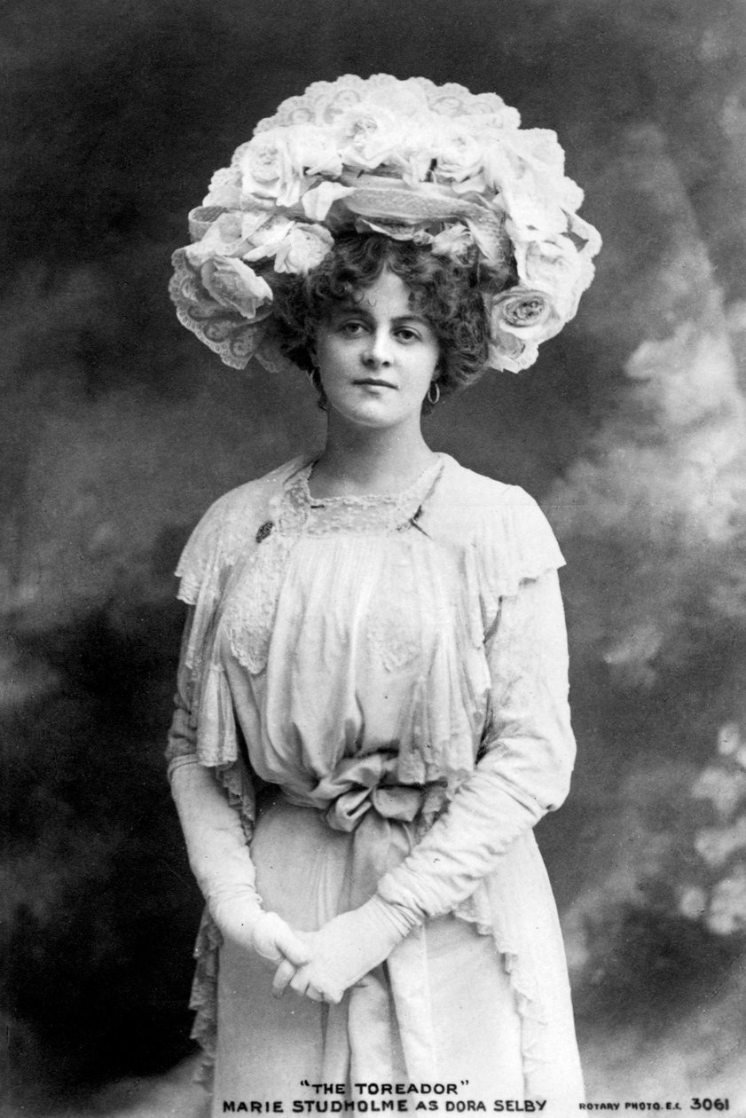 玛丽·斯图霍尔姆（Marie Studholme）1875-1930，英国女演员，1900年代 作者 不明
