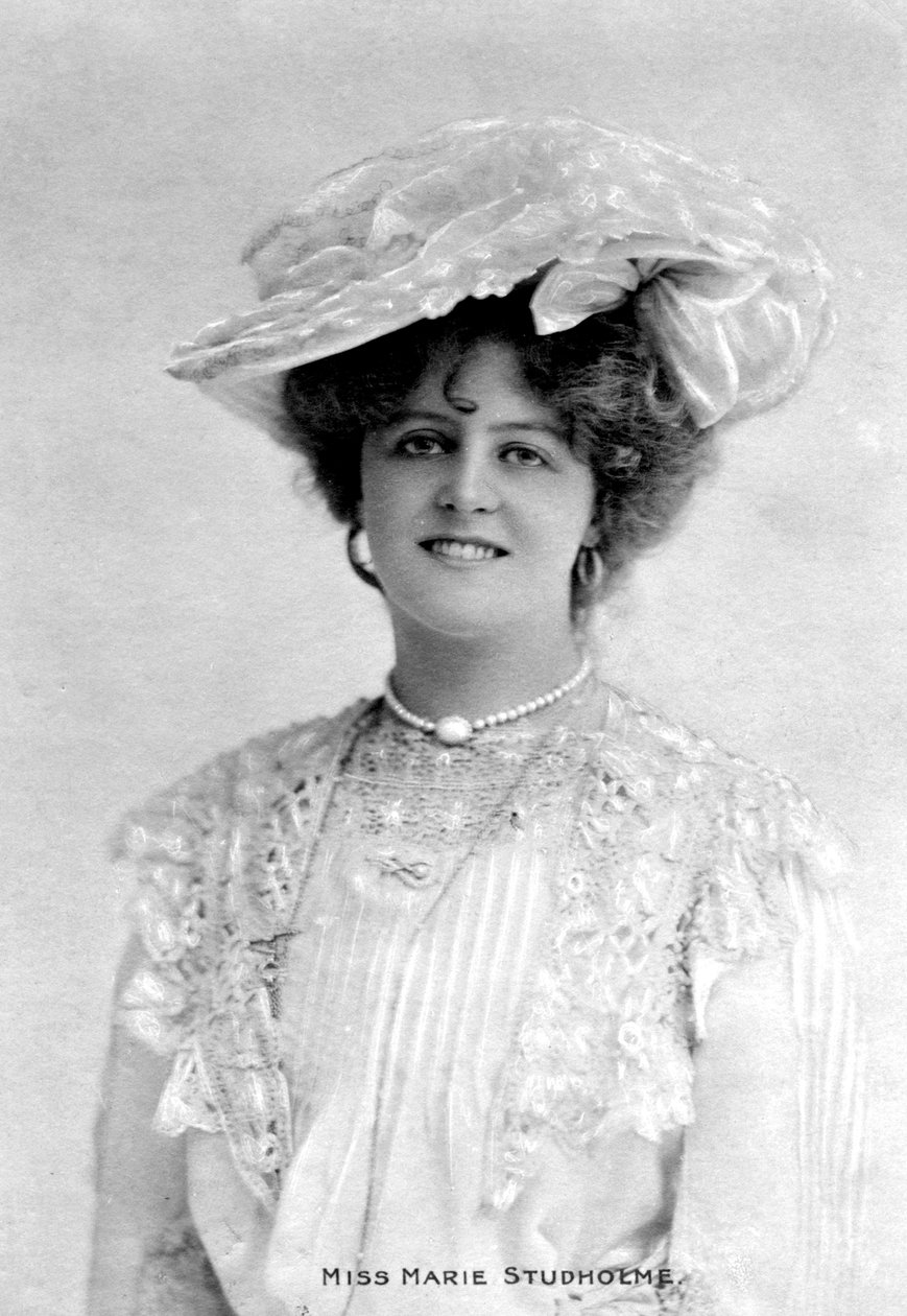 玛丽·斯图霍尔姆（Marie Studholme）1875-1930，英国女演员，1903年 作者 不明