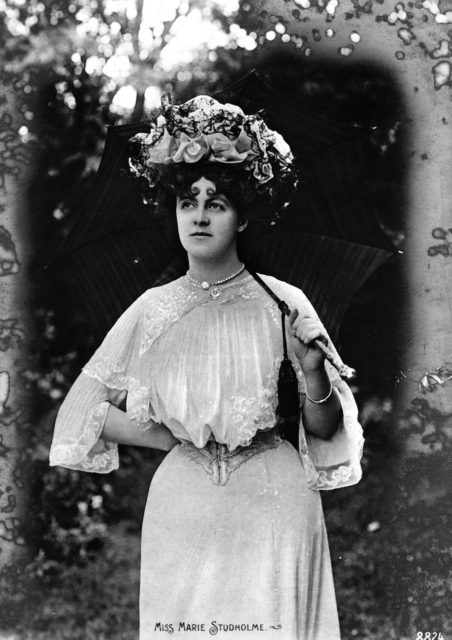 玛丽·斯图霍尔姆（Marie Studholme）1875-1930，英国女演员，二十世纪初 作者 不明