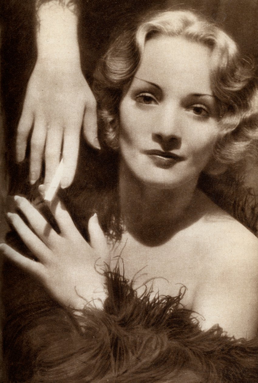 玛琳·迪特里希（Marlene Dietrich），德裔美籍女演员，1933年 作者 不明