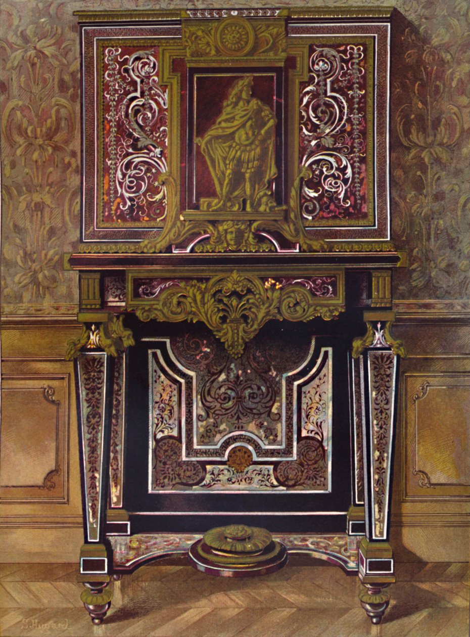 Marr镀金青铜装饰的内阁，安德烈·查尔斯·博勒（AndrÚCharles Boule），1903年 作者 不明