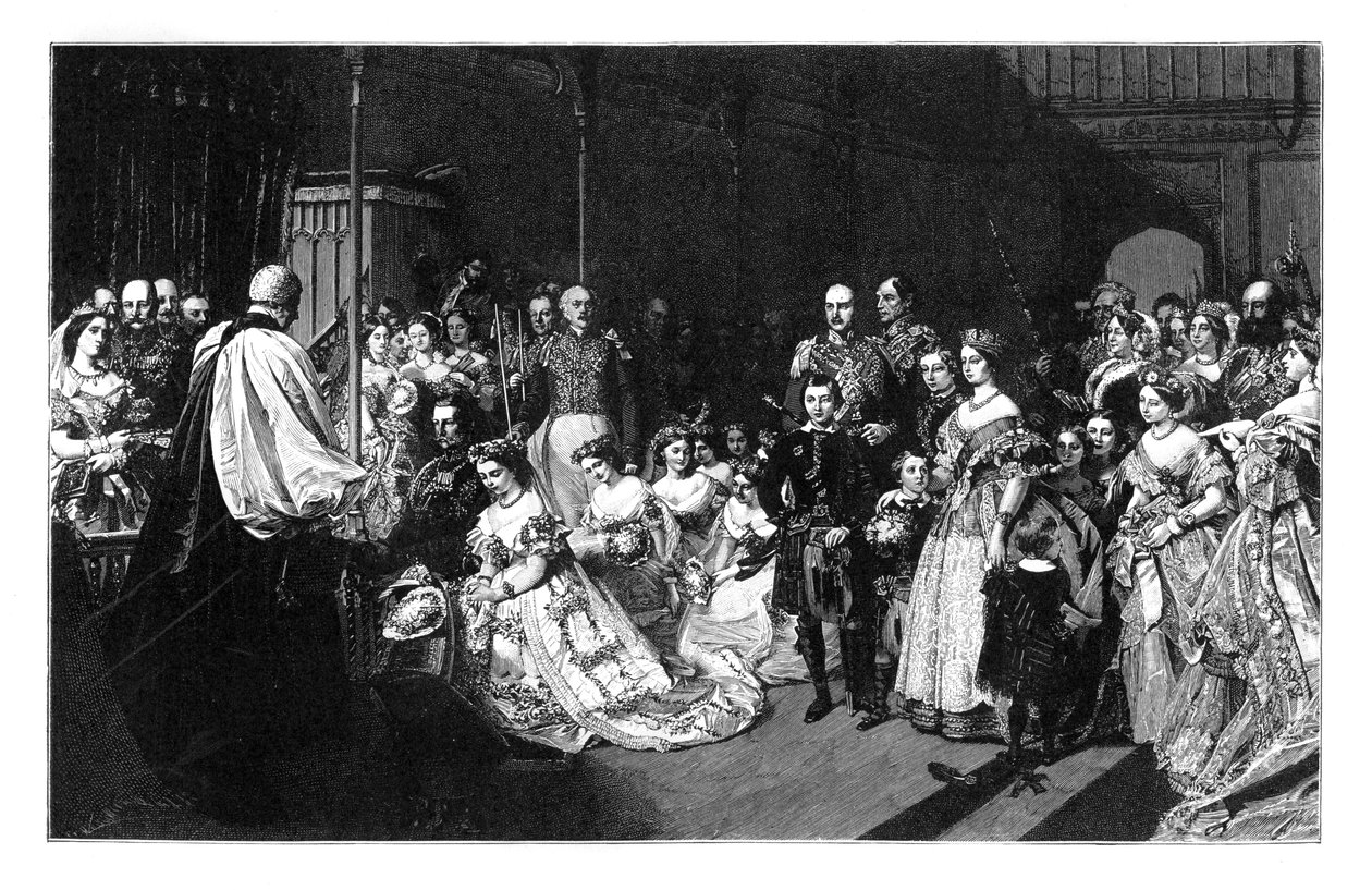 皇家公主与腓特烈三世皇帝的婚姻，1858年1月25日，c1888 作者 不明