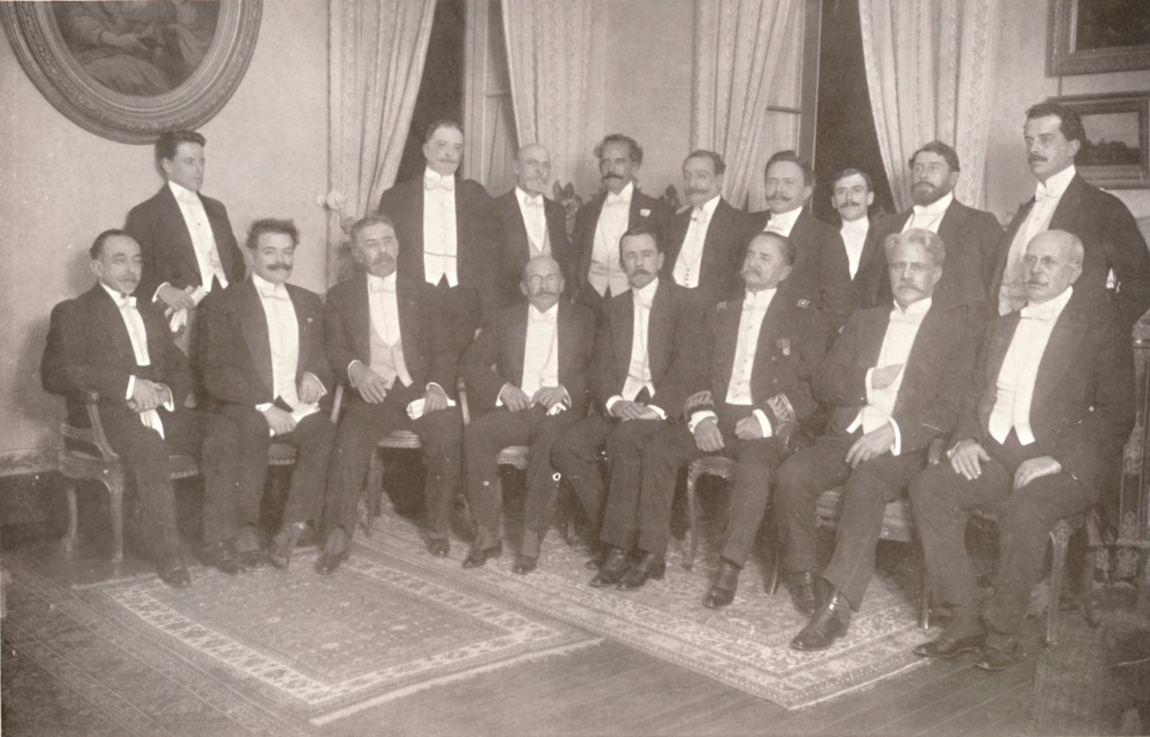 赫尔墨斯·丰塞卡元帅及其国务卿和顾问，1914年 作者 不明
