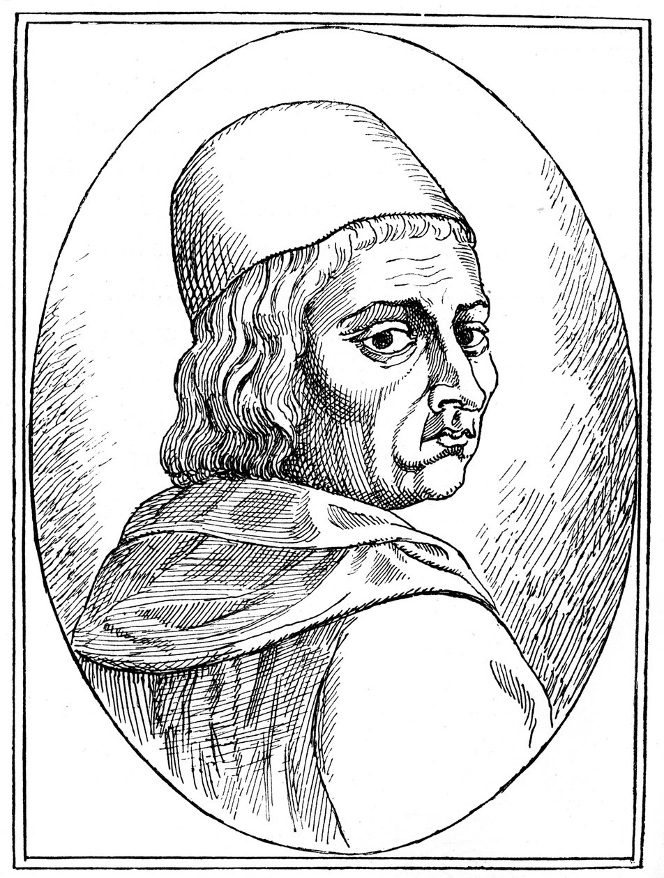 马尔西里奥·菲奇诺（Marsilio Ficino）1433-1499，意大利人文主义哲学家，1882年 作者 不明