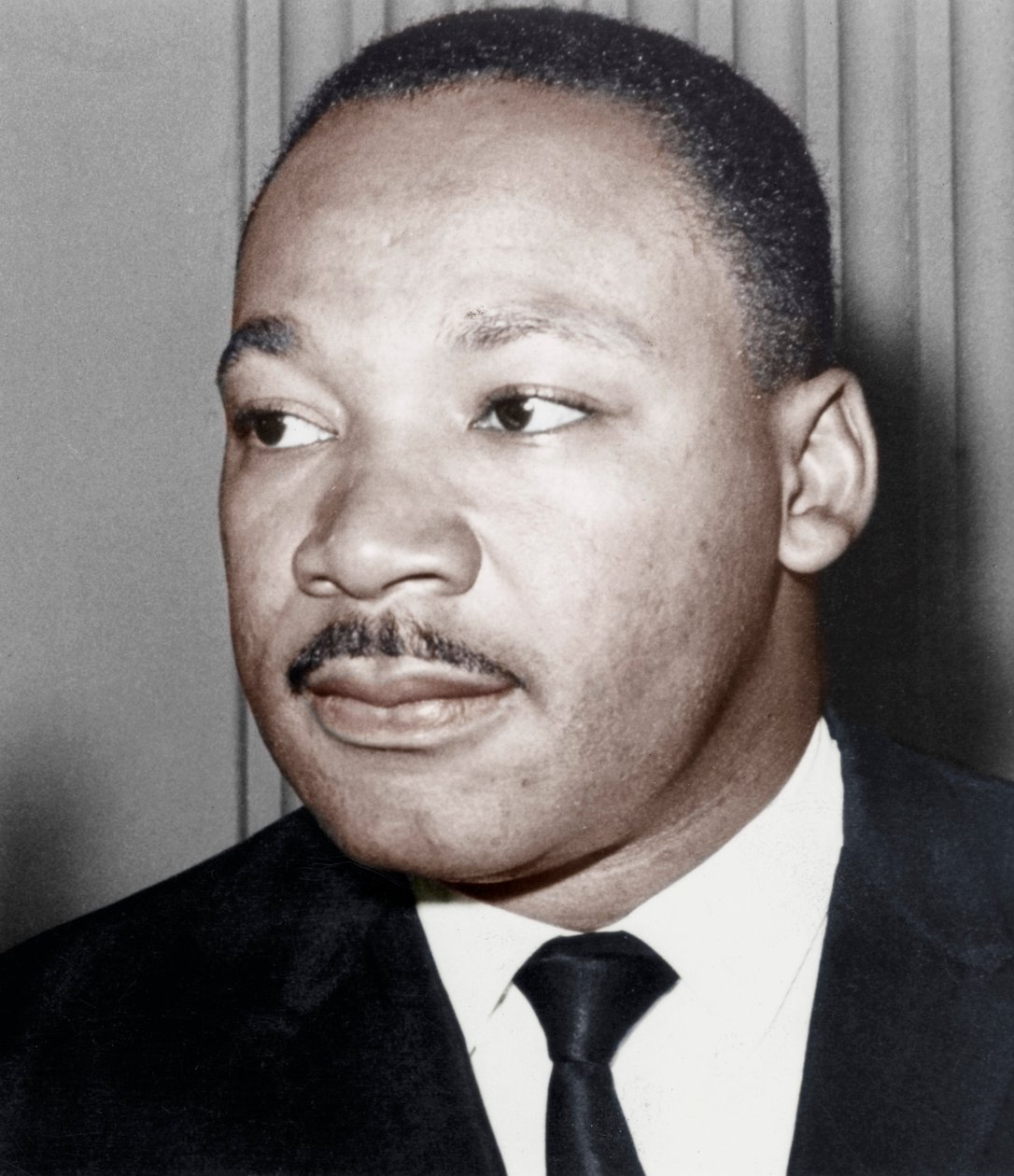 马丁·路德·金·金恩（Martin Luther King Jnr），美国黑人民权运动人士，c1968年 作者 不明