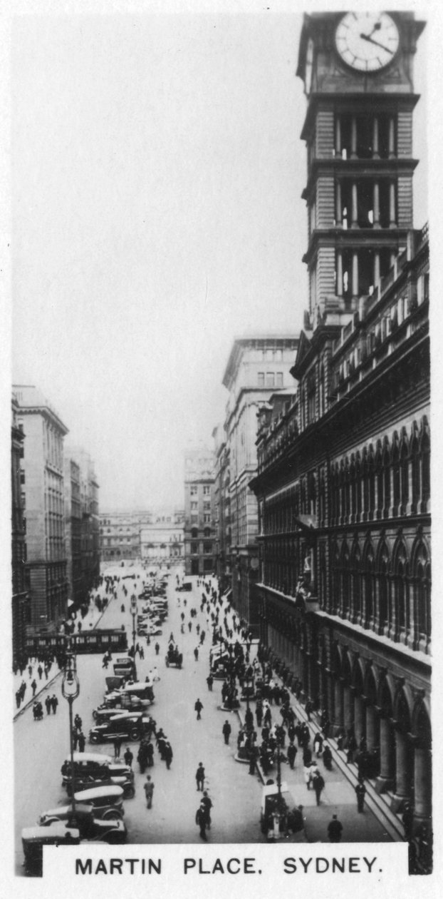 悉尼马丁广场，1928年 作者 不明
