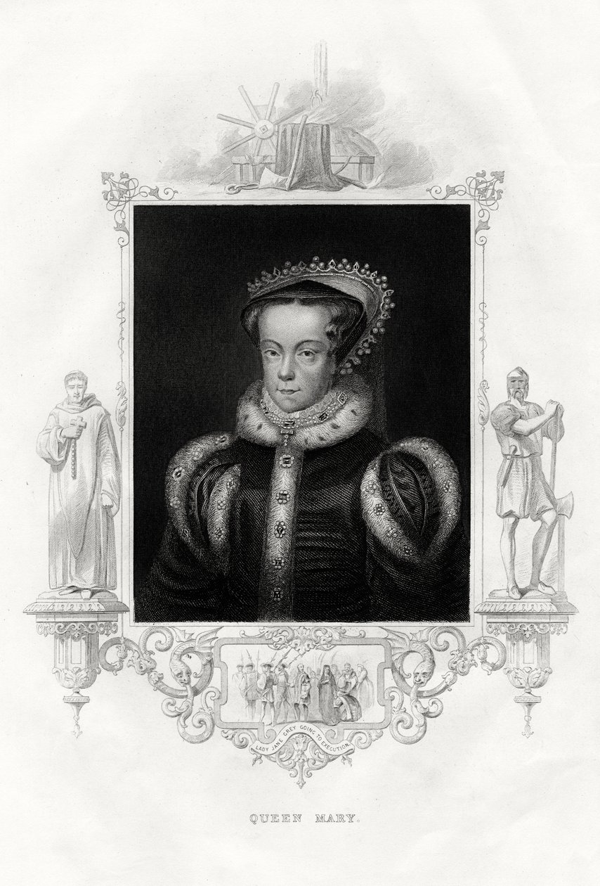 玛丽一世（Mary I 1516-1558），又称玛丽·都铎（Mary Tudor），1860年 作者 不明