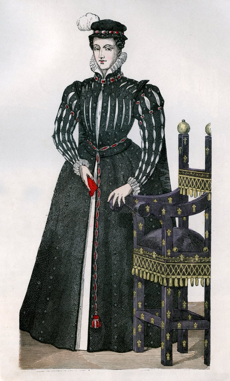 玛丽·斯图尔特（Mary Stuart），法国弗朗西斯二世的皇后配偶，c1560 1882-1884 作者 不明