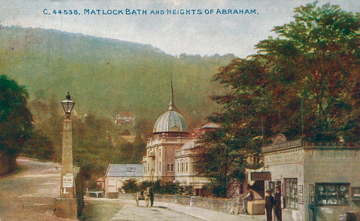 马特洛克·巴斯（Matlock Bath）和德比郡亚伯拉罕高地（c1905）。 作者 不明