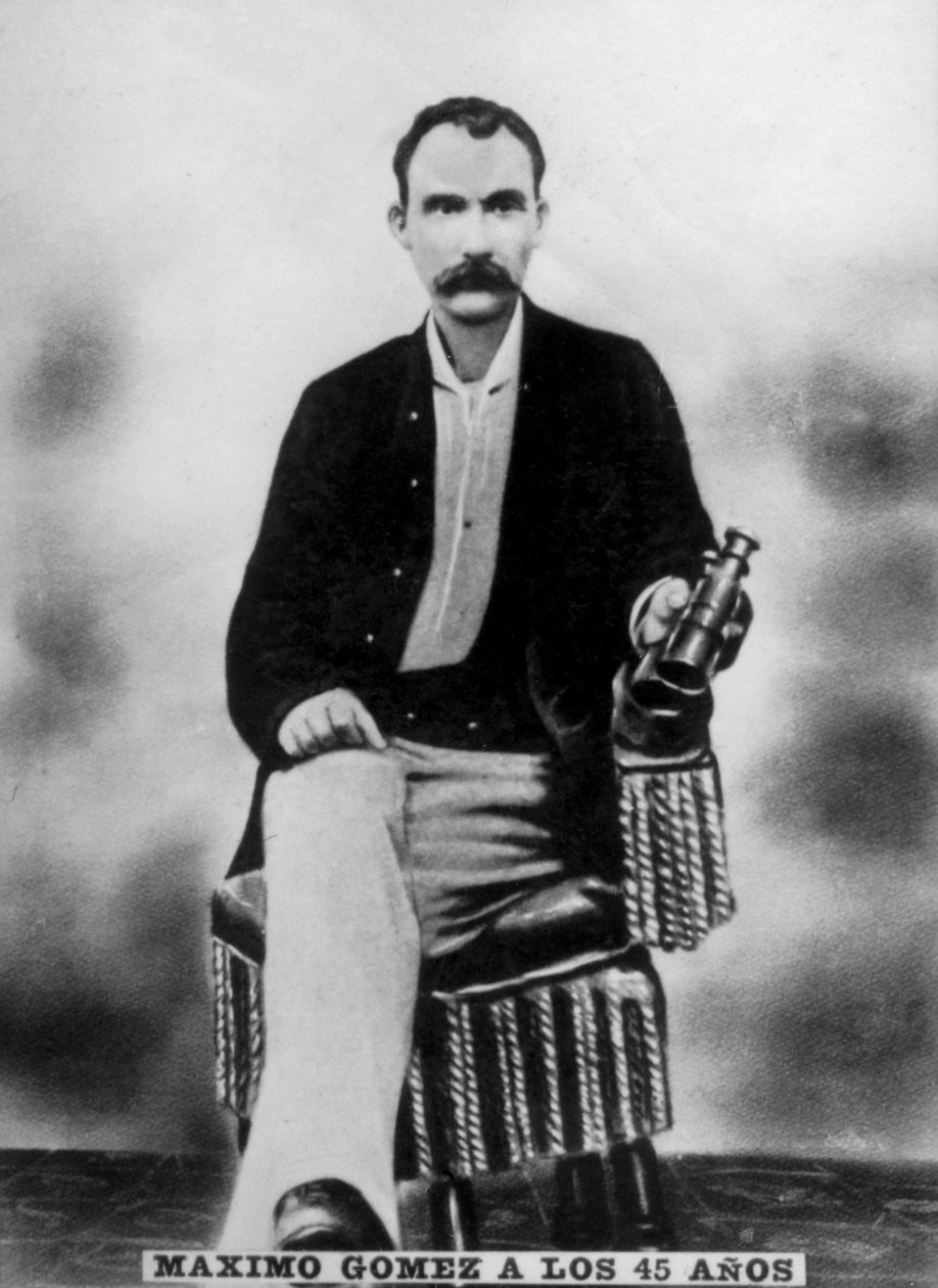 马克西莫·戈麦斯（Maximo Gomez 1836-1905），年龄45，1881年c1910 作者 不明