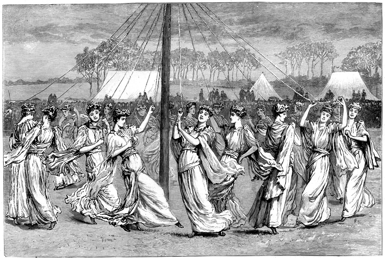 五月节庆祝活动，1891年 作者 不明